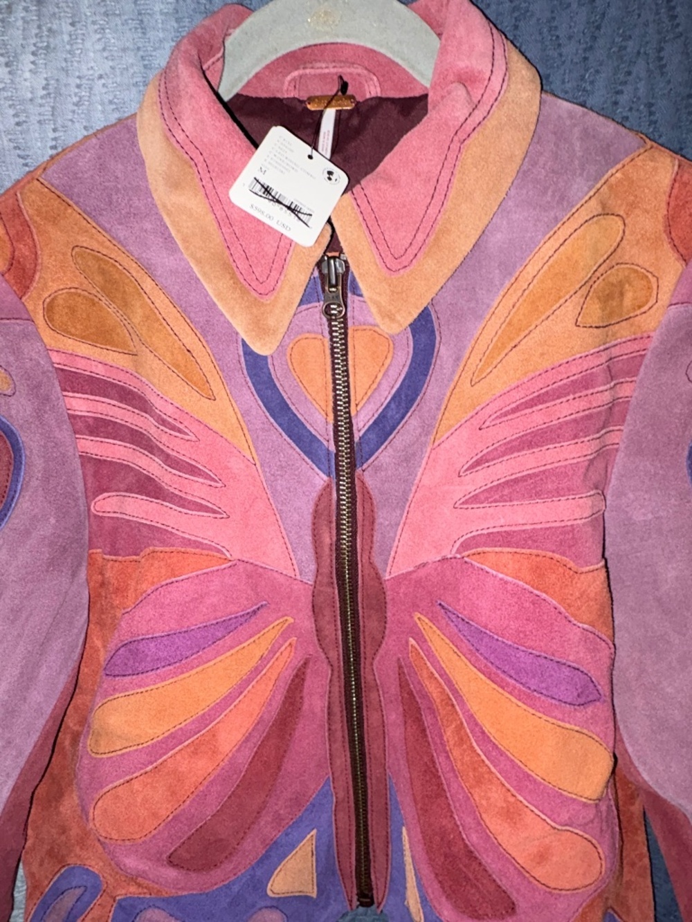 Free People Stars Are Psychedelic Jacket - Picture 3 of 7